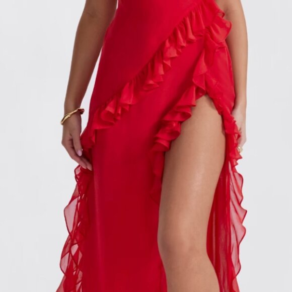 Ariela cherry ruffle maxi dress- Size L - Never worn - Picture 2 of 4